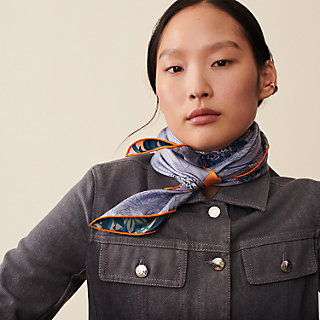 Les Douze Leopards double face scarf 90 | Hermès Canada